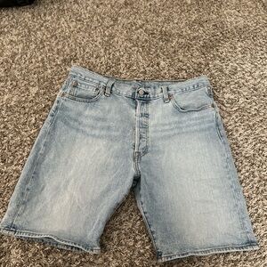 Light Blue Denim Men's Shorts